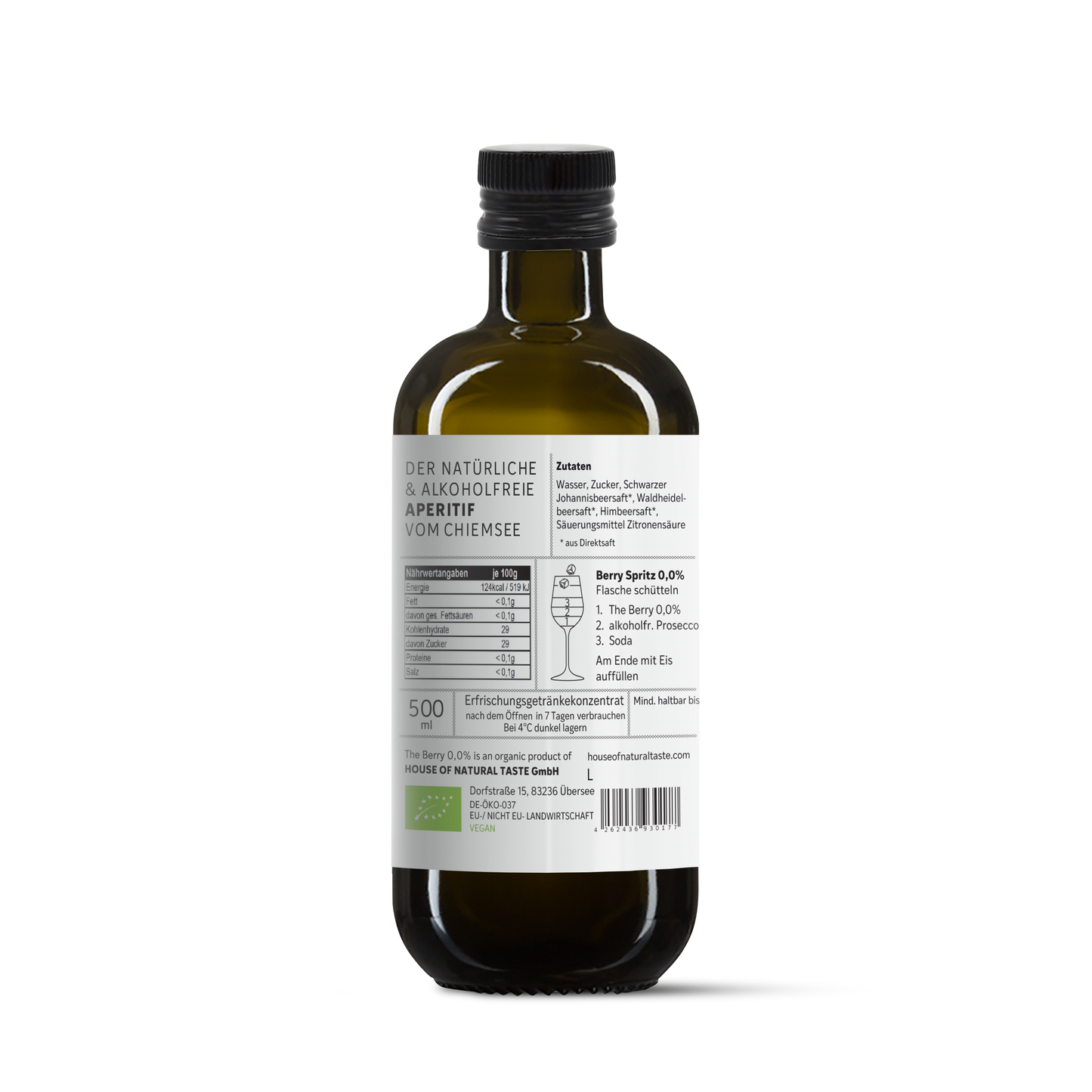 The Berry 0,0% alkoholfreier Bio- Aperitif